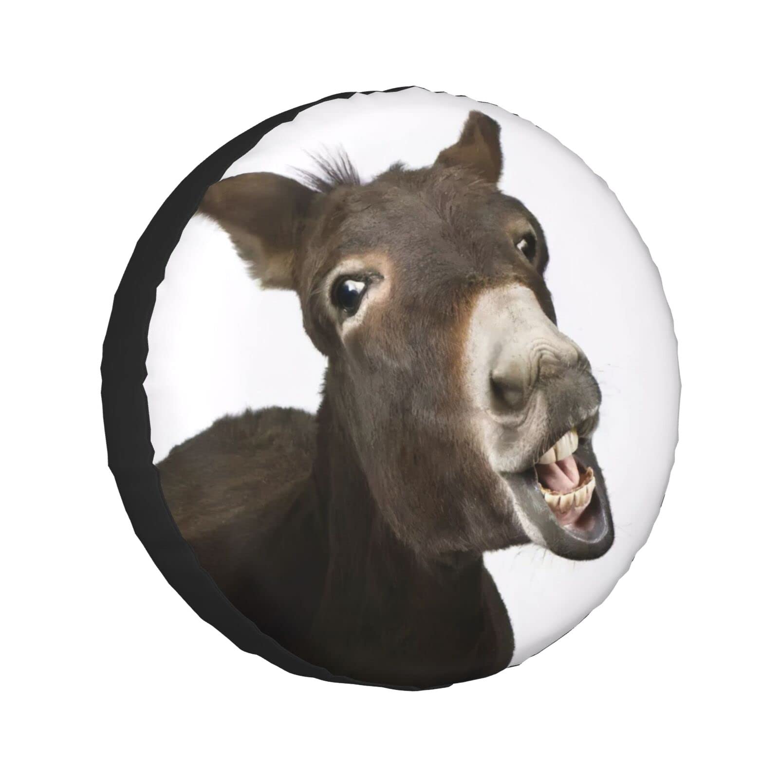 Funny Donkey Universal-Ersatzrad-Reifenabdeckung, wasserdicht, für Wohnmobil, Reise, Anhänger, Camper, LKW, SUV, Wohnmobil, 38,1 cm (15 Zoll) von Wquvmds