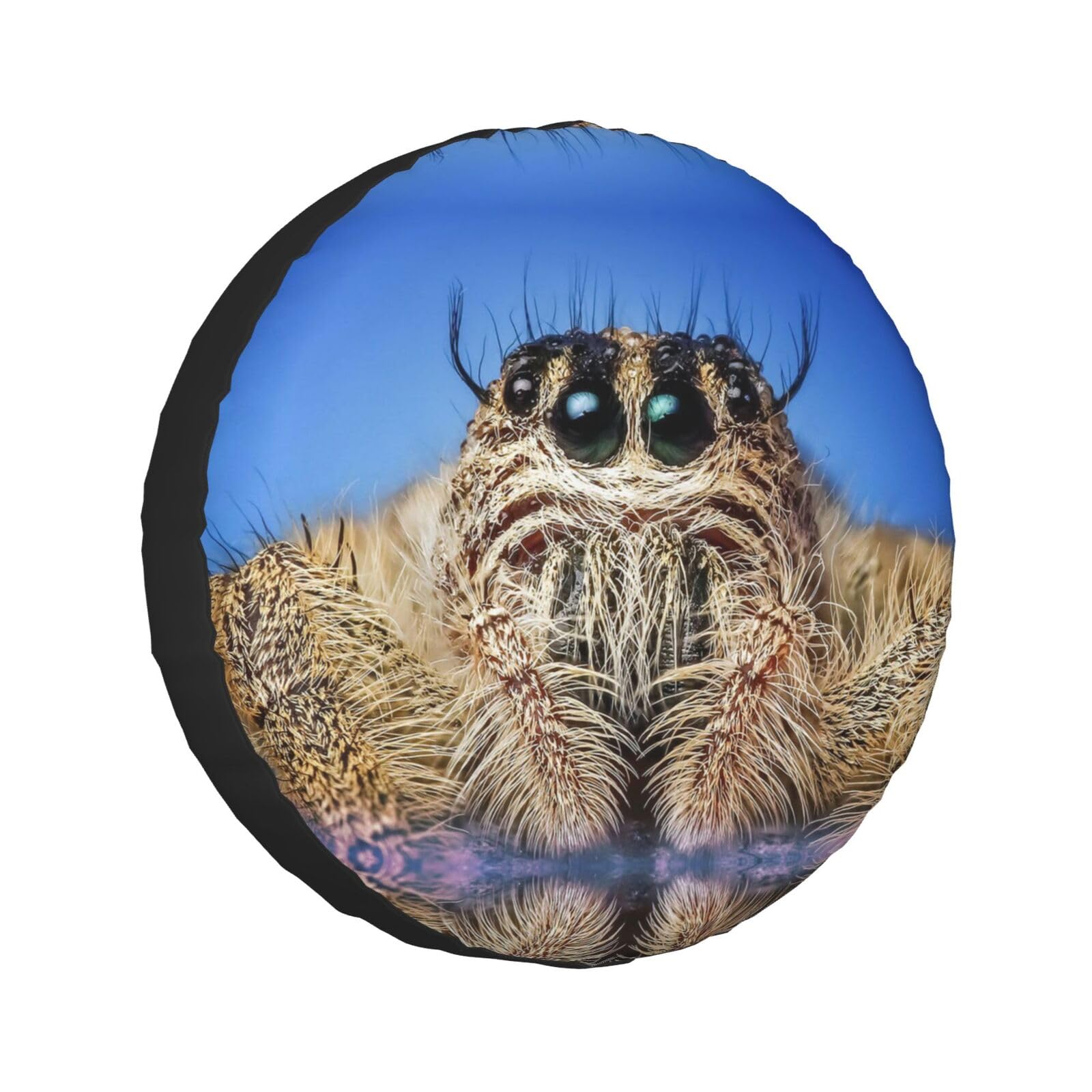 Wildlife Spider Universal-Ersatzrad-Reifenabdeckung, wasserdicht, für Wohnmobil, Reise, Anhänger, Camper, LKW, SUV, Wohnmobil, 35,6 cm (14 Zoll) von Wquvmds