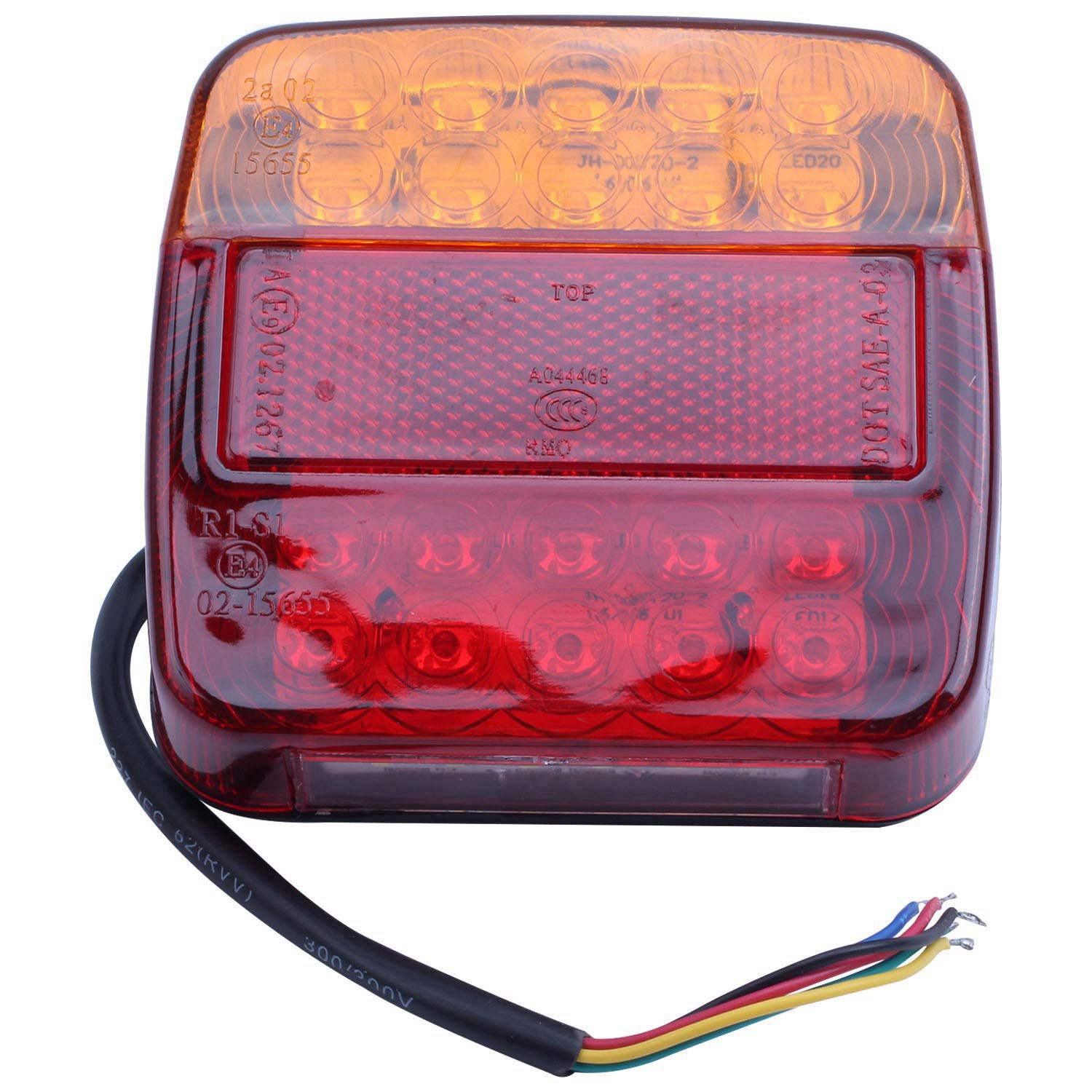 Wresetly 2 x 12 V LED-Blinker hinten für Boot, Auto, Anhänger, , wasserdichtes Signal von Wresetly