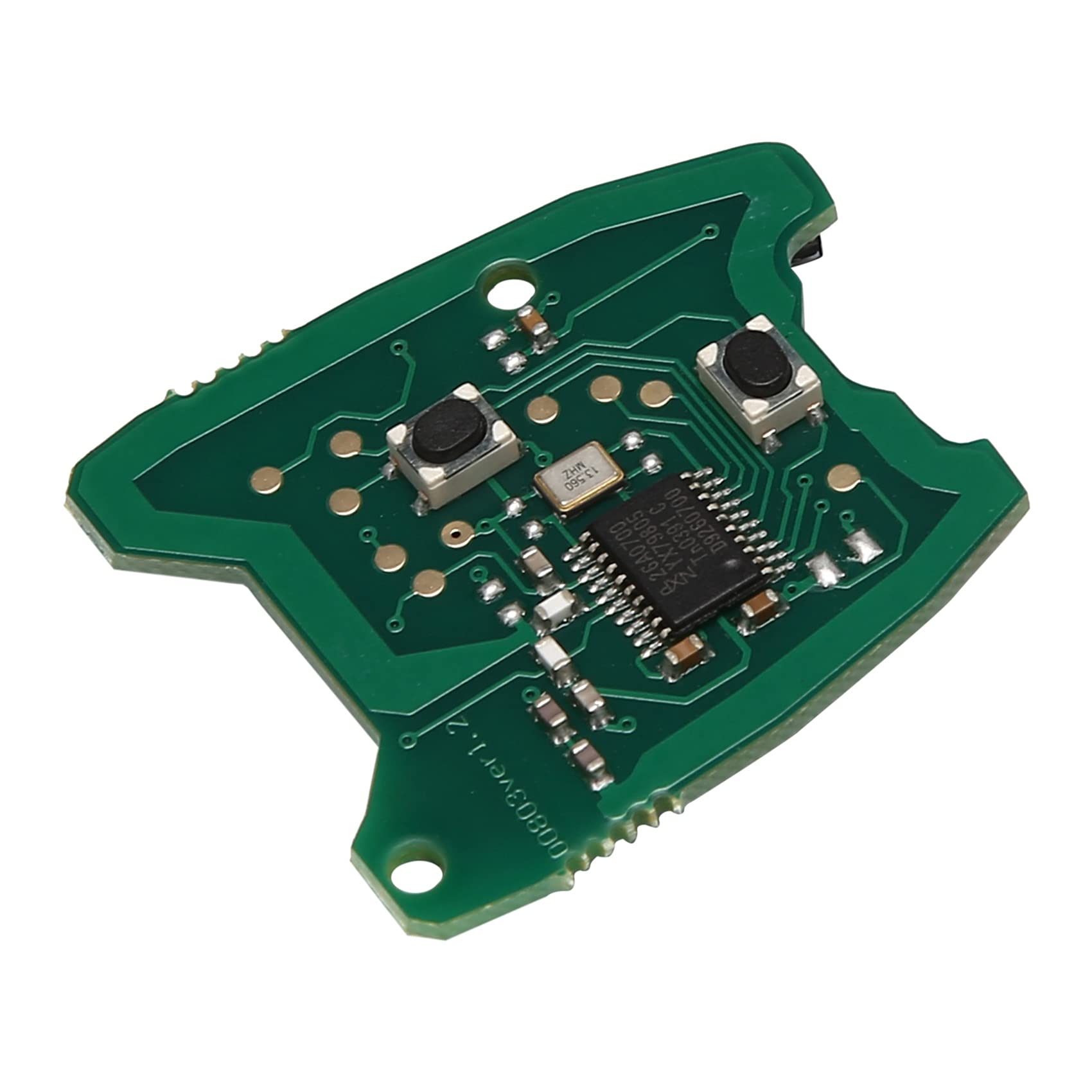 Wresetly Leiterplatte FOB für Funkschlüssel, 433 MHz, 2 Tasten, für 307/2000-2017 73373067C von Wresetly