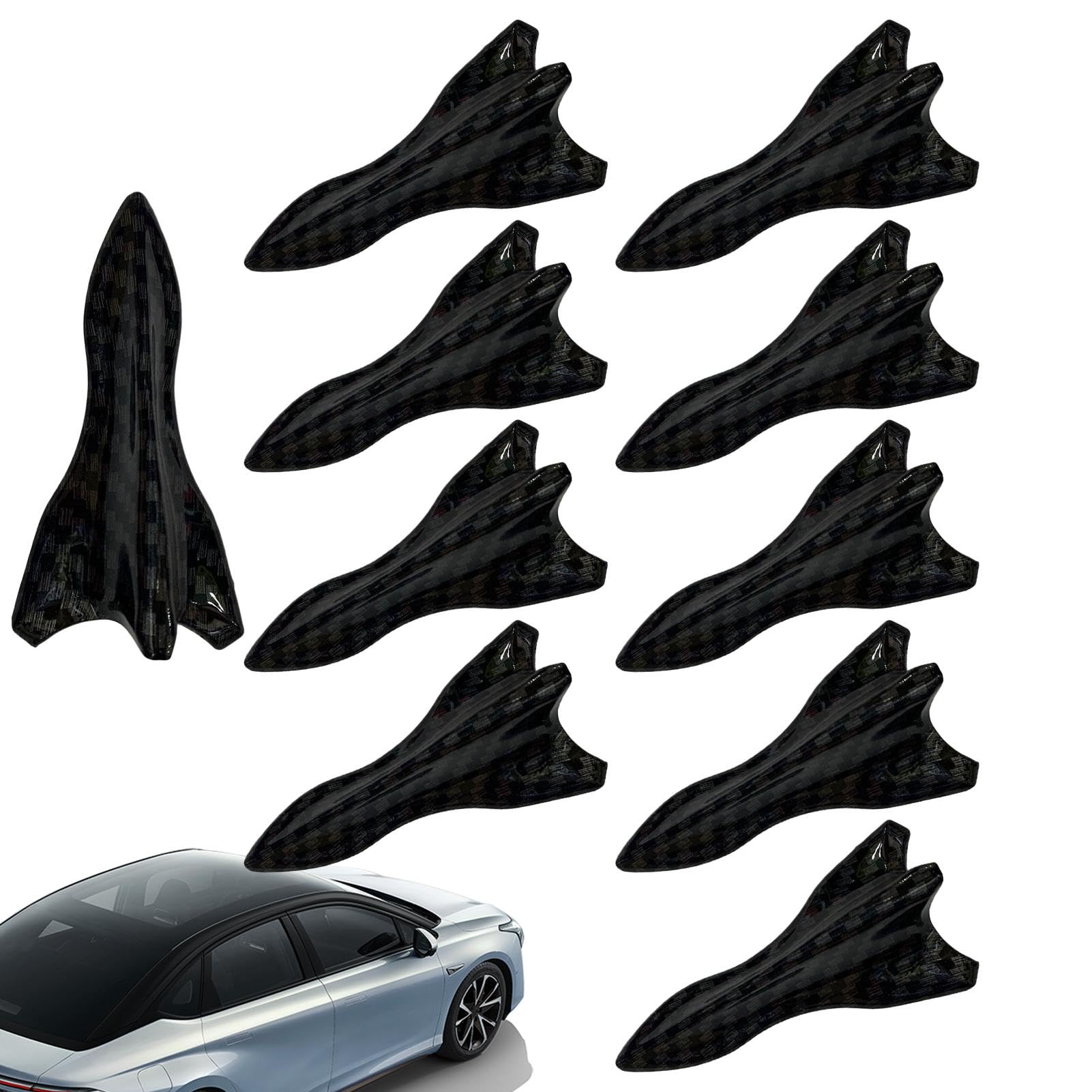 Shark Fin Spoiler, Auto Dachspoiler, Diffusor Shark Fin, Spoiler Modifikation Kit, Shark Fin Zubehör, Auto Diffusor Finnen, Dachspoiler Kit, Shark Fin Wing, Truck Spoiler für Kit von Wrohto