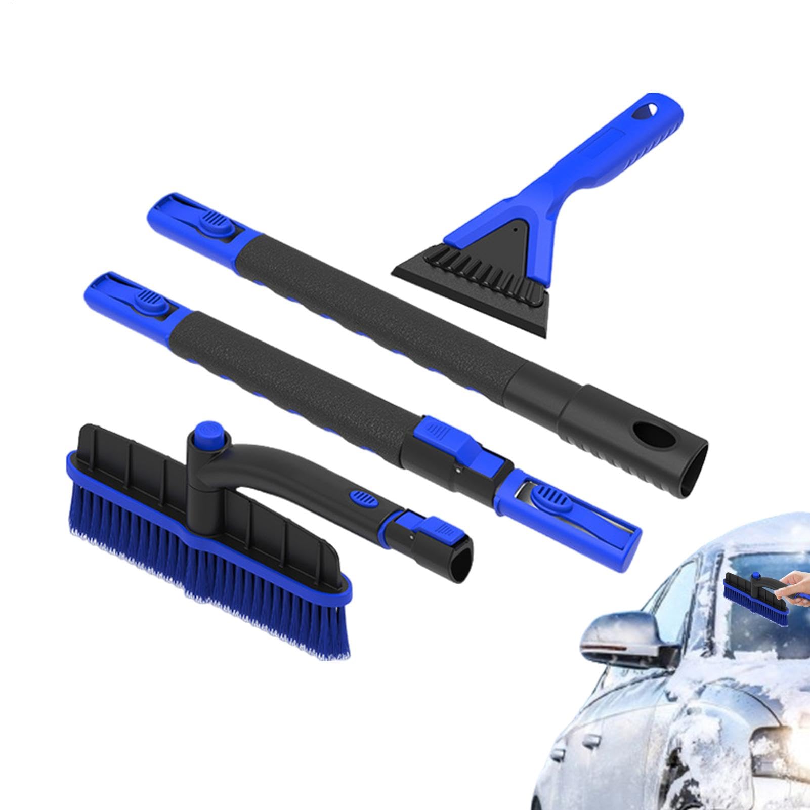 Snow Brush for Car, Detachable Ice Scraper, Winter Car Snow Scraper, Automotive Exterior Accessories, Car SUV and Truck Snow Removal, Durable Snow Brush for Vehicle, Usage for Winter Weather von Wrohto