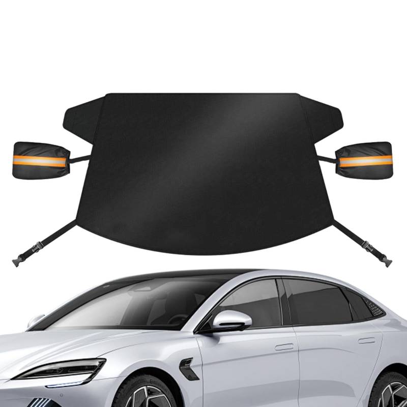 Wrohto Autoabdeckung Windschutzscheibe | Sonnenschutz für Auto | 175 x 124 cm Windschutzscheibenabdeckung für und Schnee, Windschutzscheiben-Abdeckung, Winterschutz von Wrohto