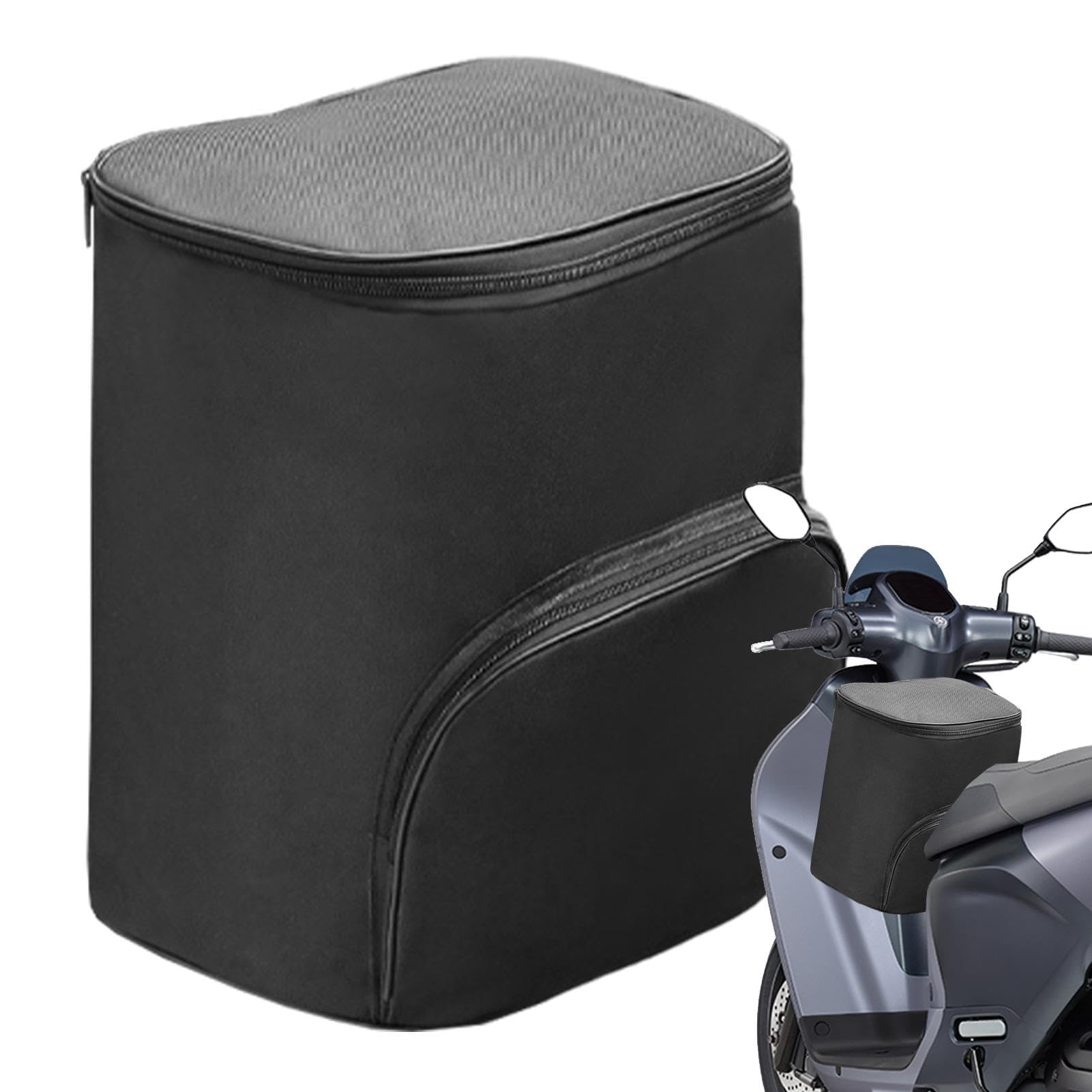 Wrohto - Stilvolles und funktionales Design – Roller-Aufbewahrungstasche, Oxford-Stoff-Rollertasche, multifunktionale Rollertasche, schwarze Rollertasche, 30 x 20 x 28 cm, Fahrradtasche für Motorrad von Wrohto