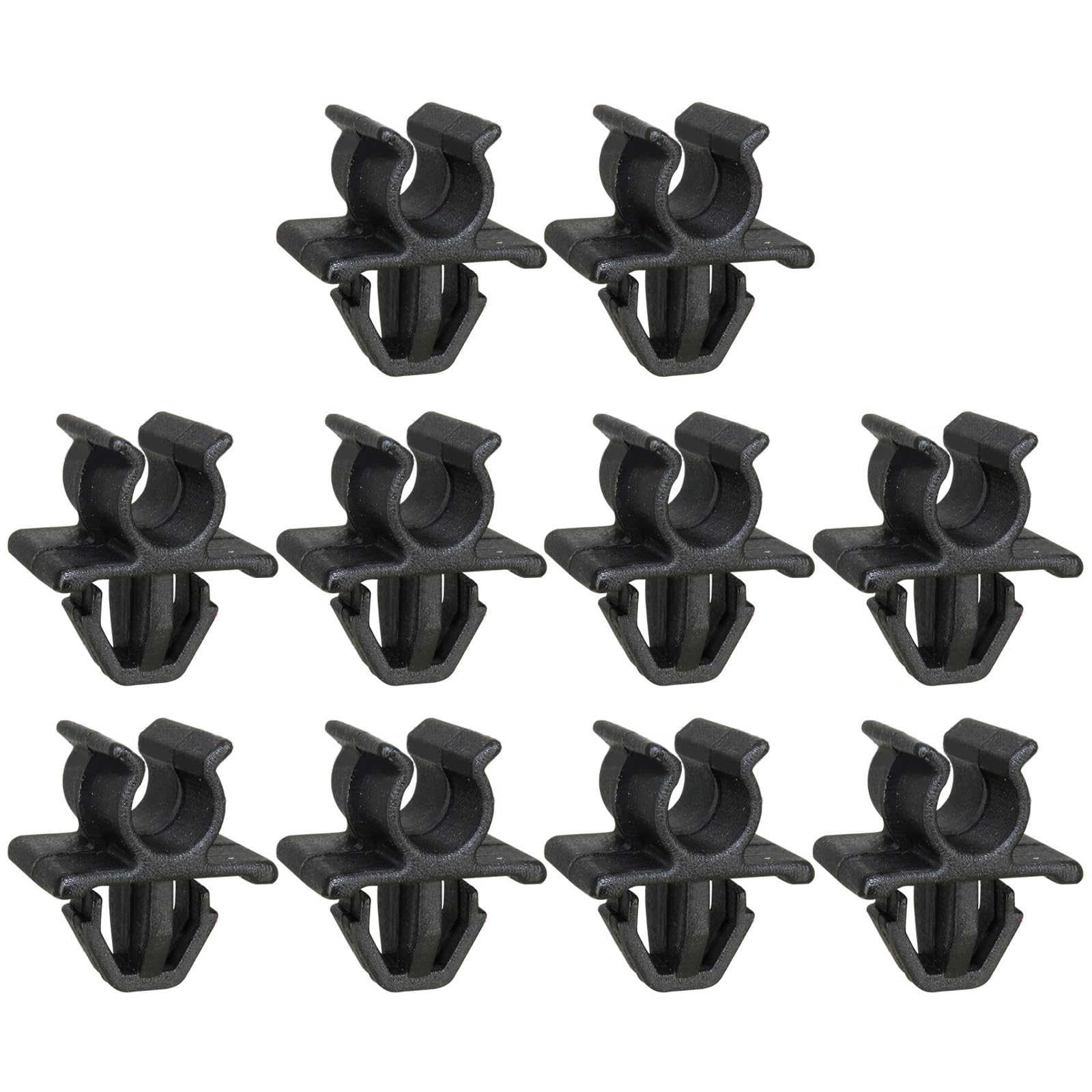 Wsdsgz 10Pcs Schwarz Retainer Rod Clamp Clip Motorhaube Unterstützung Schnalle Clip Automotive Ersatzteile von Wsdsgz