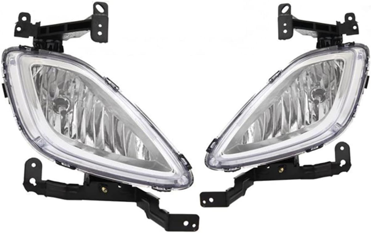 WuYyyyy Auto Nebelscheinwerfer Baugruppen für Hyundai Elantra 2011-2013,Frontstoßstange Nebelscheinwerfer Vorne Nebellichter Stoßstangenfahrscheinwerfer Ersatz.,C/A pair. von WuYyyyy