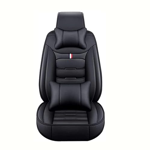 WuYyyyy Autositzbezüge für CR-V CRV 2002-2006 Car Seat Cover Auto Schonbezüge Auto Sitzbezug Wasserdicht Sitzschoner Auto Zubehör.,A-All Black-Luxurious von WuYyyyy