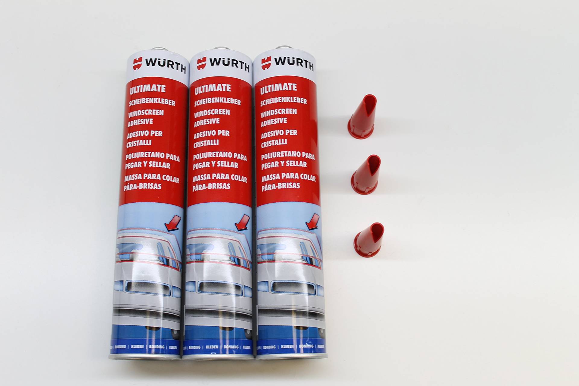 3x Scheibenkleber Ultimate Würth hochmodulig Kartusche Frontscheibe von Würth