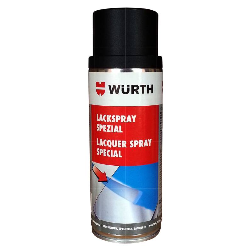 Würth Lackspray Spezial RAL9005 schwarz matt 400ml - hitzefest bis 650 °C von Würth