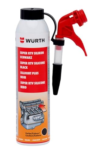 Würth Silikon-Super-RTV-Kleb- und Dichtstoff, schwarz, 200 ml von Würth