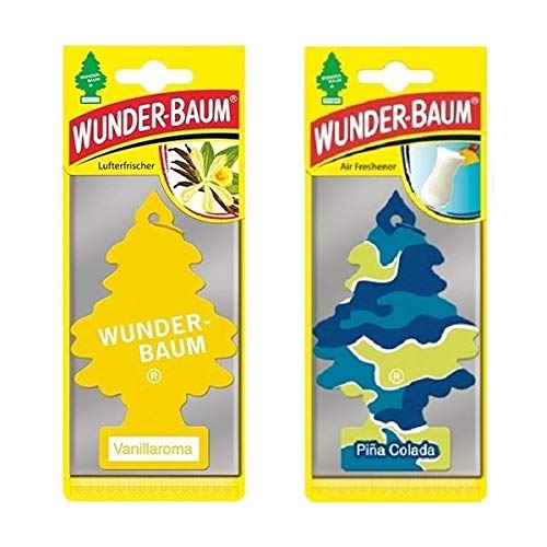 Doftgran Wunder-Baum (Vanilj + Pina Colada) 2er Pack von WUNDER-BAUM