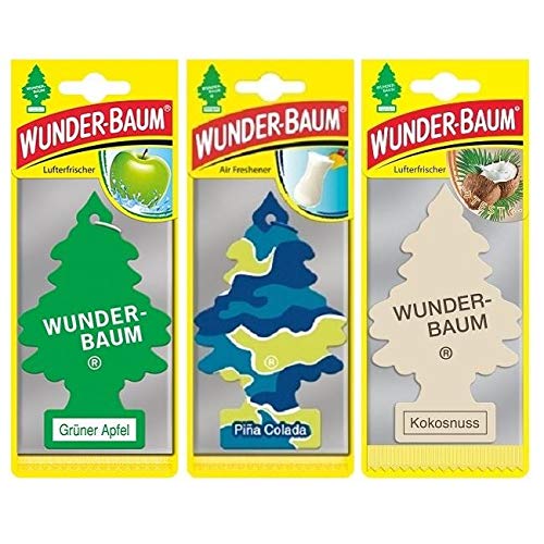 Duftende Fichte Wunder-Baum (Apfel + Pina Colada + Kokos) 3er Pack von WUNDER-BAUM