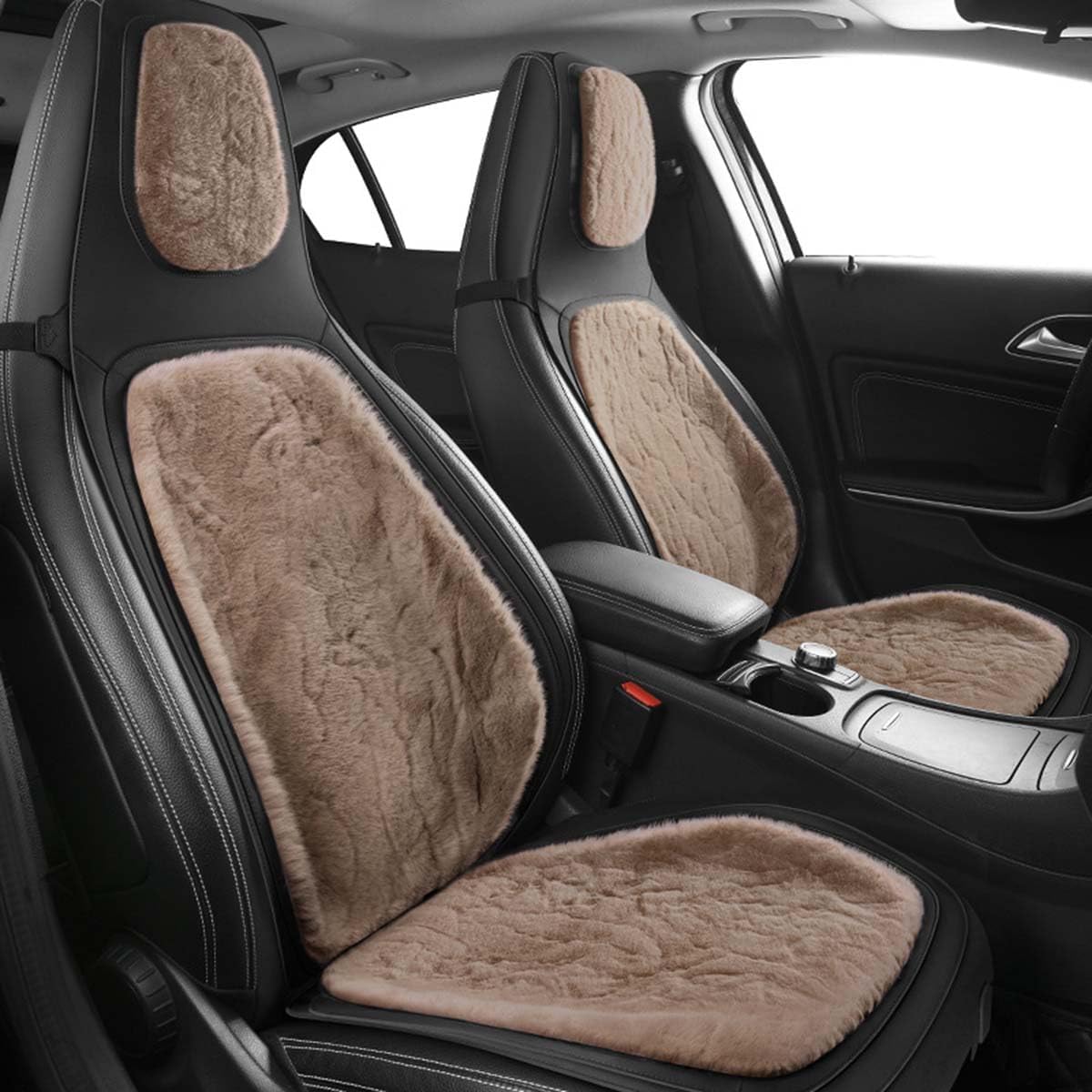 WwwBaoF8 Auto Sitzbezüge Sets Für Audi A1 8X GB Citycarver/Sportback 2021-2025 Nerz Kaschmir Schonbezüge sitzschoner vorne und hinten Wasserdicht Verschleißfest,H-Brown von WwwBaoF8