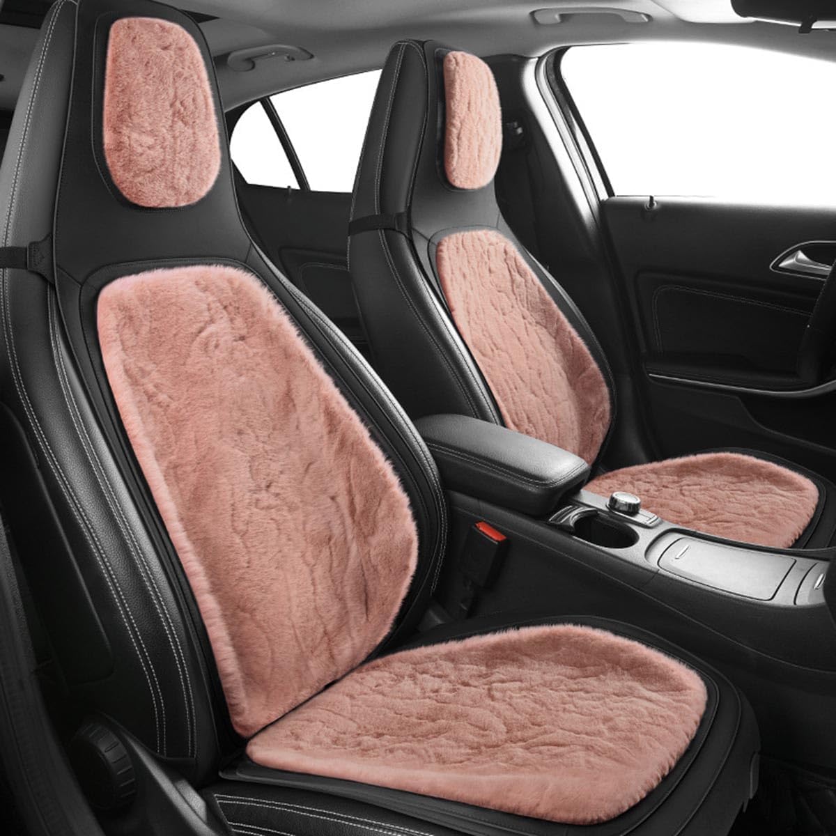 WwwBaoF8 Auto Sitzbezüge Sets Für Audi Q3 Sportback 2019-2022 Nerz Kaschmir Schonbezüge sitzschoner vorne und hinten Wasserdicht Verschleißfest,I-Pink von WwwBaoF8