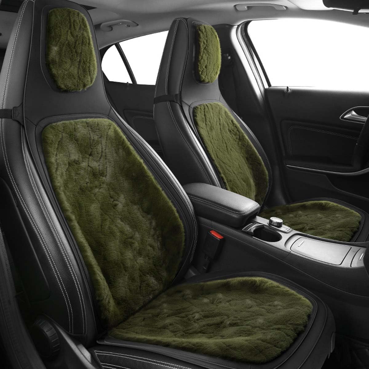 WwwBaoF8 Auto Sitzbezüge Sets Für KIA Sportage 2016 2017 2018 2019 2020 2021 Nerz Kaschmir Schonbezüge sitzschoner vorne und hinten Wasserdicht Verschleißfest,G-Green von WwwBaoF8