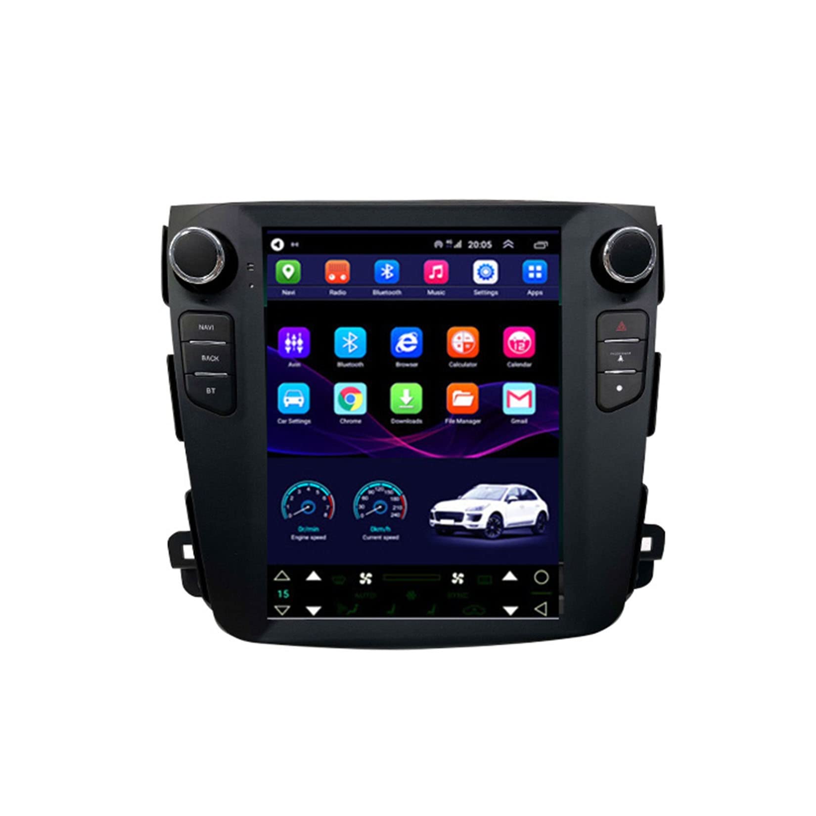 Android10.0 Autoradio Stereo 9,7 Zoll HD Digital Multi-Touchscreen Für Mitsubishi Outlander xl 2 CW0W 2005-2011 Mit Navigation Bluetooth-Unterstützung Radio Lenkradsteuerung Mit Rückfahrkamera von Wxstra