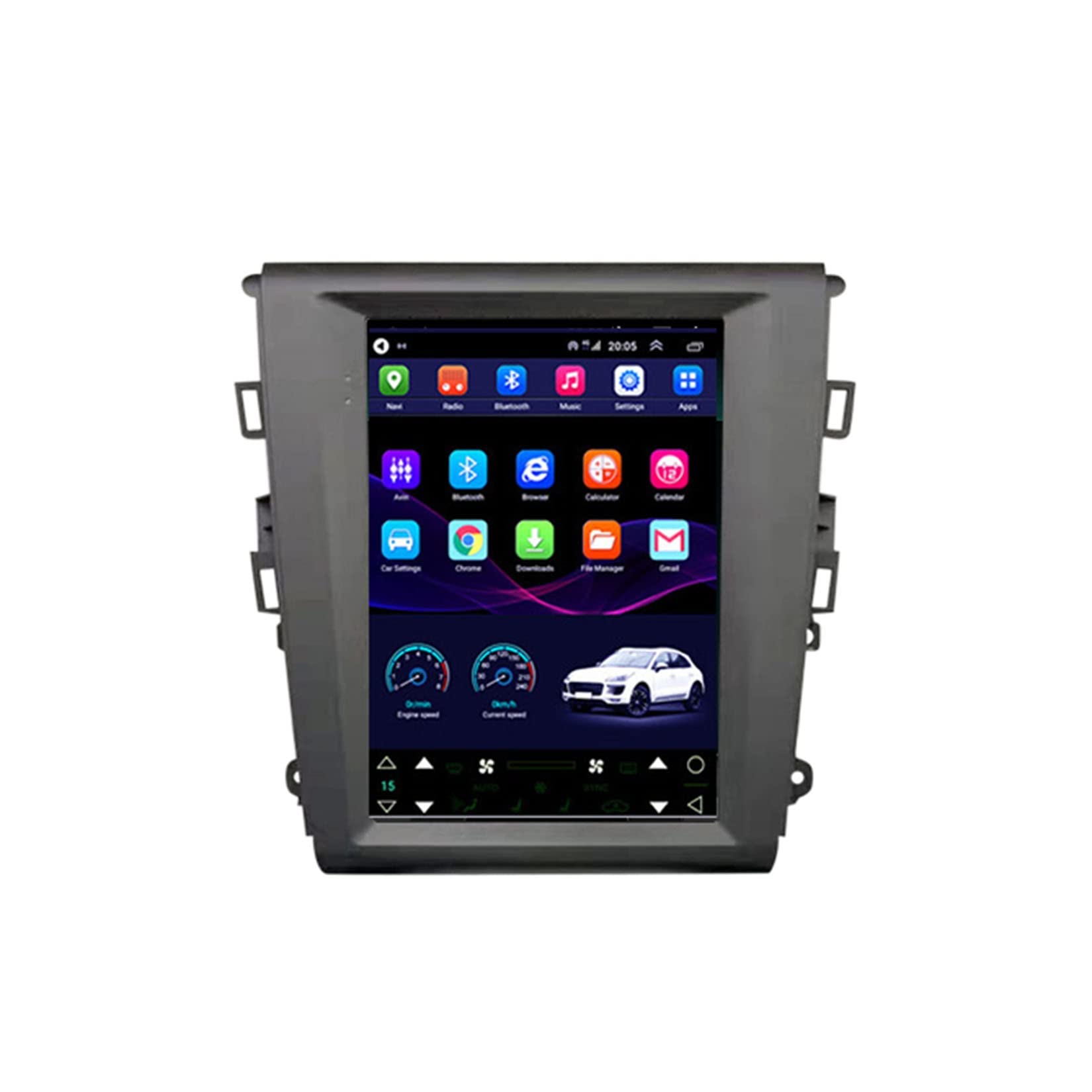 Wxstra Android10.0 Autoradio Stereo 9,7 Zoll HD Digital Multi-Touchscreen Für Ford Mondeo Fusion MK5 2013-2019 Mit Navigation Bluetooth-Unterstützung Radio Lenkradsteuerung Rückfahrkamera von Wxstra