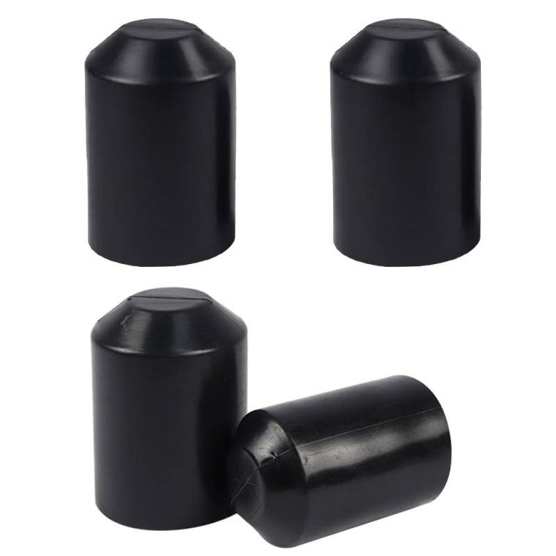 Wzhtuzi Schrumpf-Endkappe, 4 Stck Schrumpfschlauch Schrumpfkappen 30 x 55 mm Shrink End Cap Waterproof Shrink Caps Heat Shrink Tube Kappe Wasserdicht Lsolationsschutz für Kabelende Black von Wzhtuzi