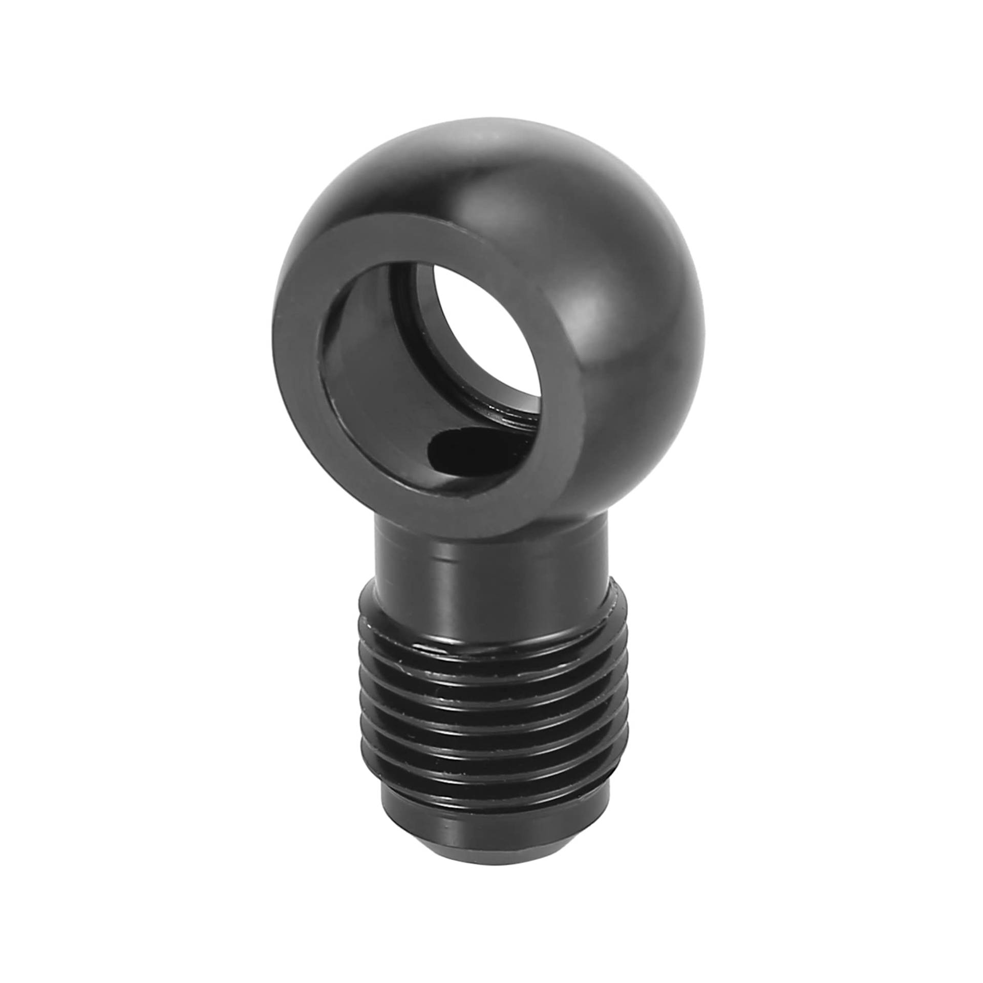 X AUTOHAUX 1 Stück Dia.12mm Kraftstoff Banjo Fitting auf 6AN männlich Flare Adapter Kraftstoffleitung Adapter Stecker für Auto schwarz 9/16-18 Thread von X AUTOHAUX