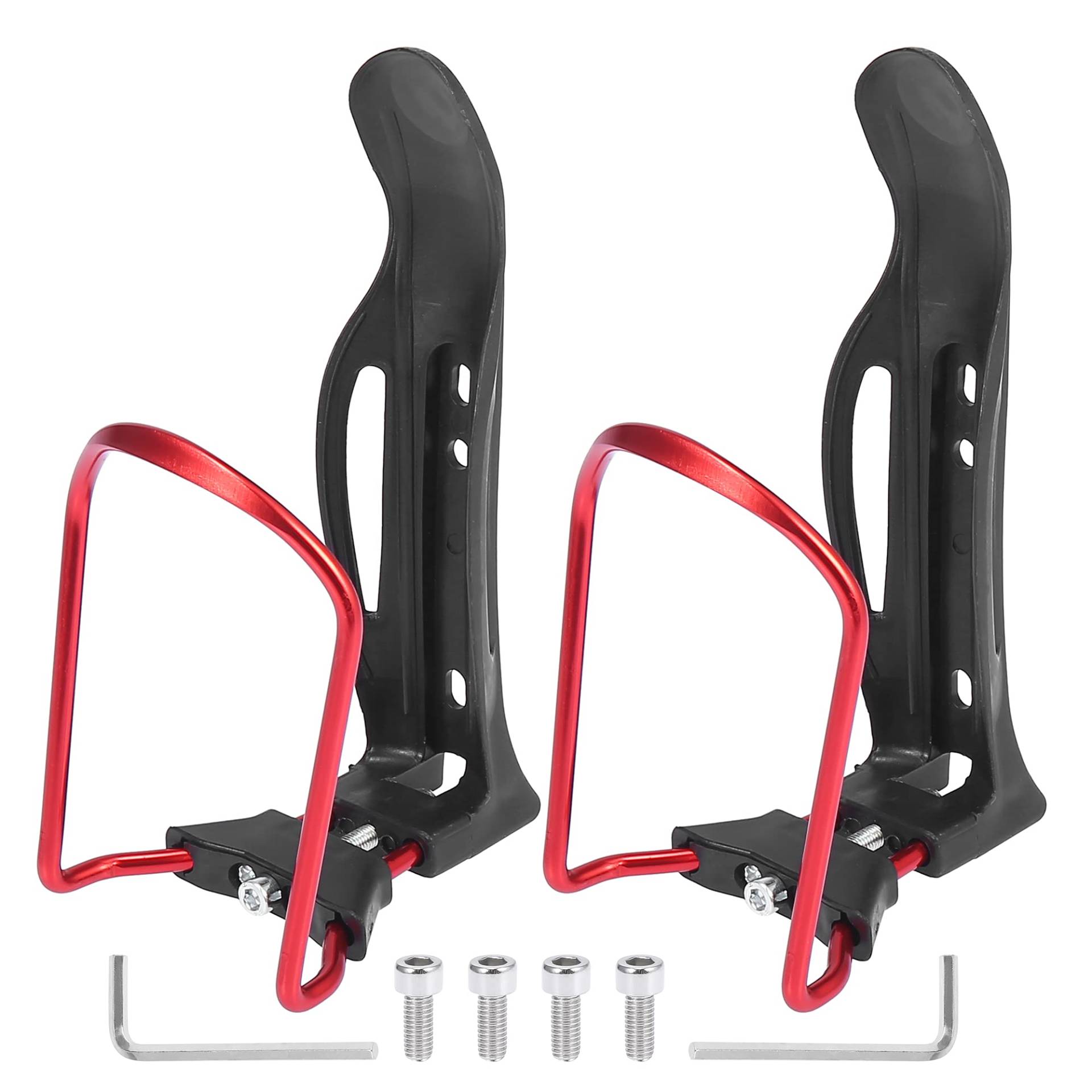 X AUTOHAUX 2 STK verstellbare Fahrrad Getränkehalter Tasse Flaschenhalter Rack Rot von X AUTOHAUX