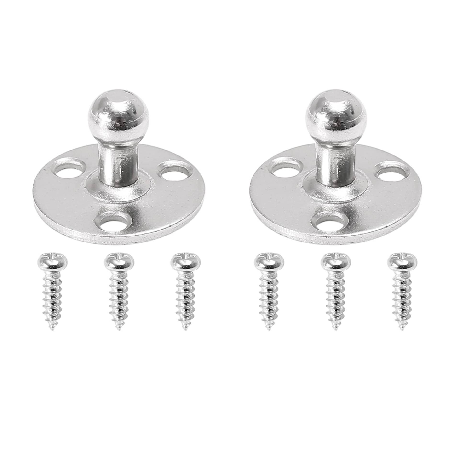 X AUTOHAUX 2 Set 10 mm Kugelbolzen Befestigungsklammern rund mit Schraube von X AUTOHAUX