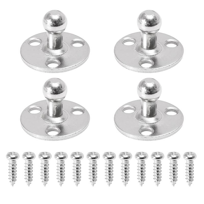 X AUTOHAUX 2 Set 10 mm Kugelbolzen Befestigungsklammern rund mit Schraube von X AUTOHAUX