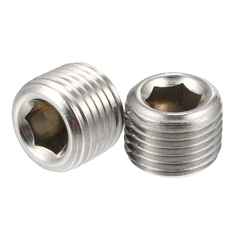 X AUTOHAUX 2 Stück Auto 1/8" NPT Außen Gewinde Kopf Buchse Rohr Stecker Fitting von X AUTOHAUX