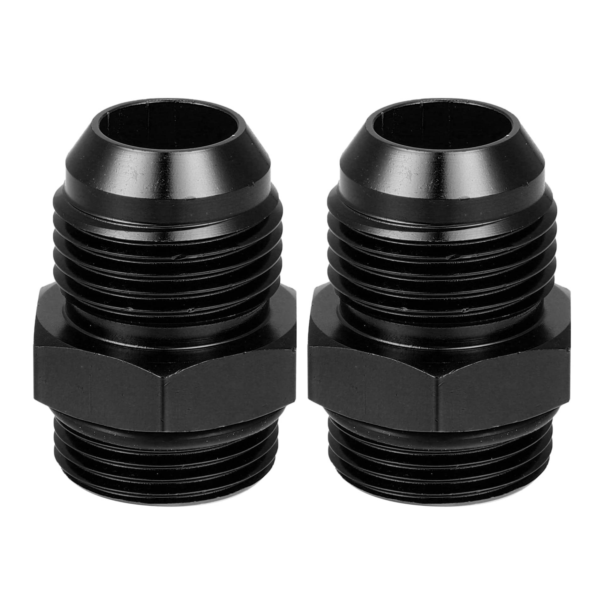 X AUTOHAUX 2 Stück Auto Stecker Befestigung Adapter Flare Union Kupplung Schwarz AN10-M22*1,5 von X AUTOHAUX