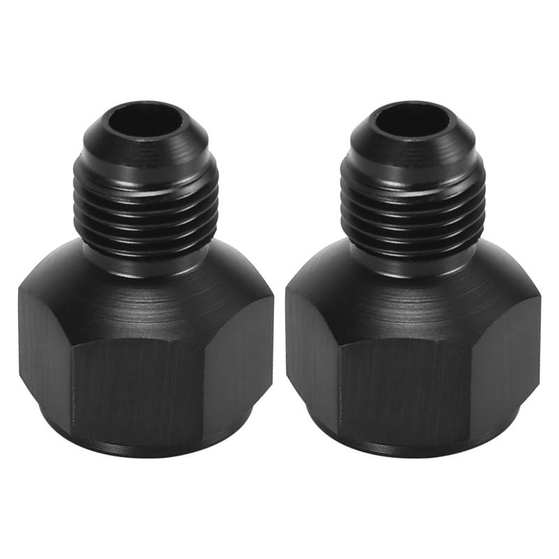 X AUTOHAUX 2 Stück Auto weiblich AN8 auf männlich AN6 Flare Reduzierstück Adapter schwarz von X AUTOHAUX