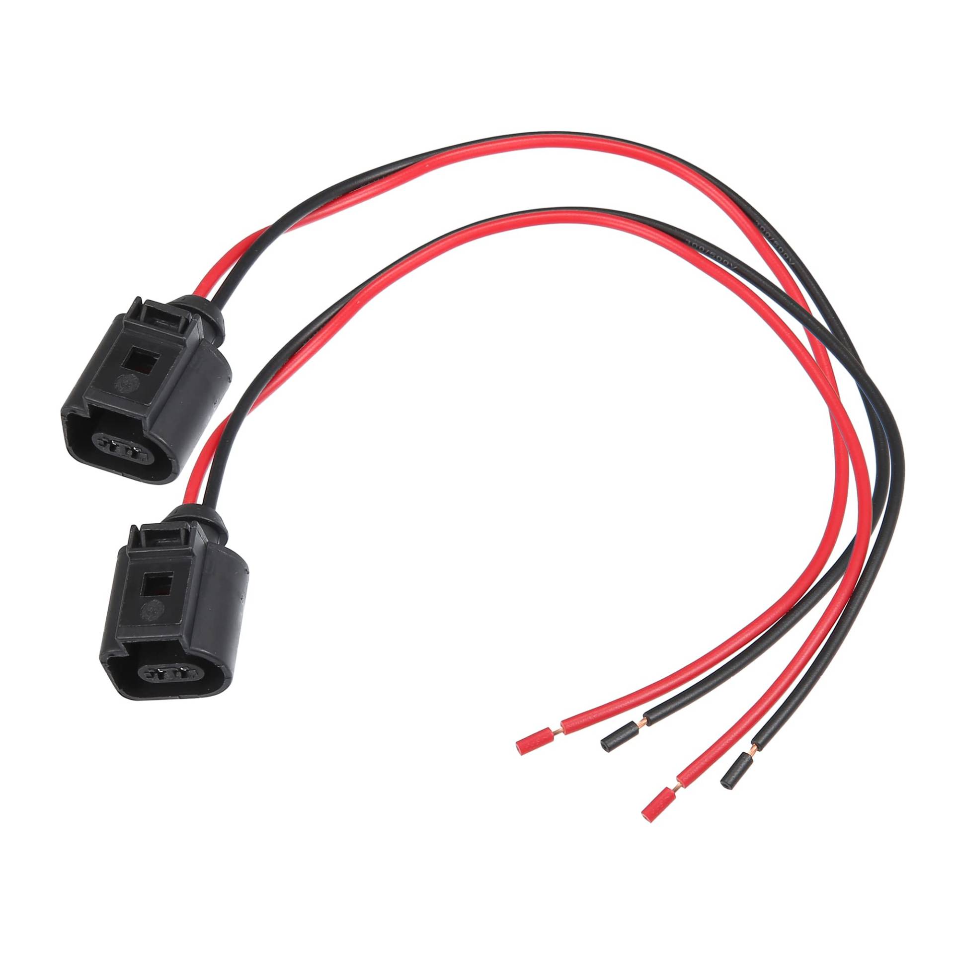 X AUTOHAUX 2 Stücke Kabelbaumstecker 2-poliger Zopfstecker Verdrahtungsadapter 1J0973702 für Volkswagen Jetta 2005-2014 von X AUTOHAUX