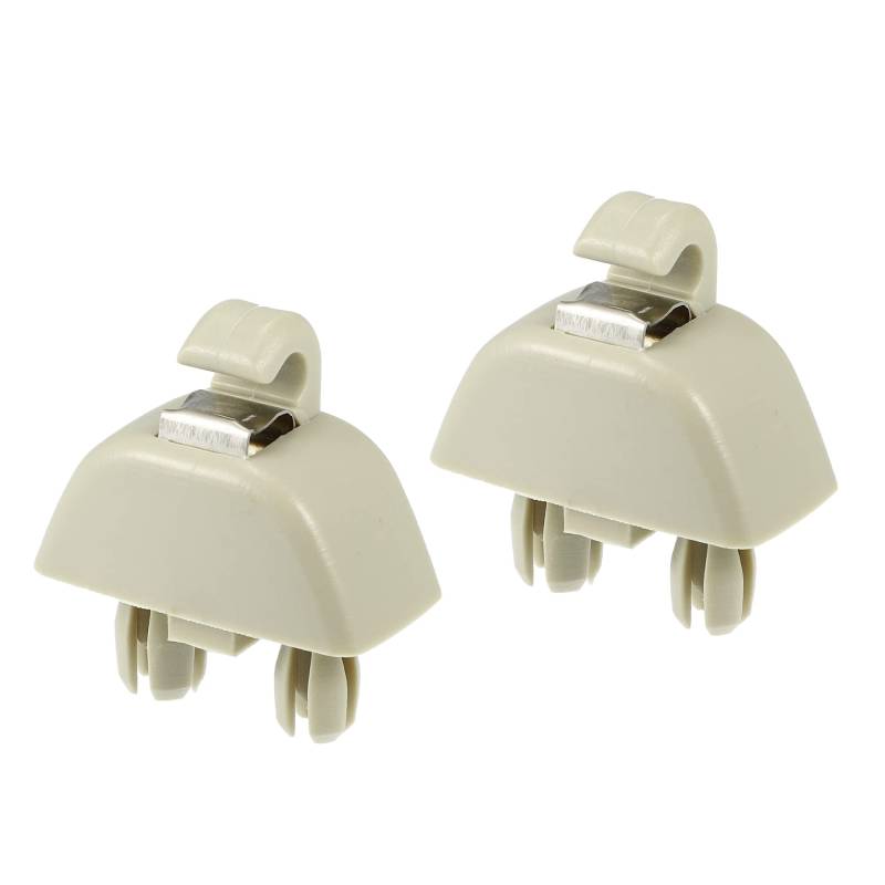 X AUTOHAUX 2 Stk Sonnenblende Unterstützung Clip Retainer 4F0857561 6R0857561Y20 Beige von X AUTOHAUX