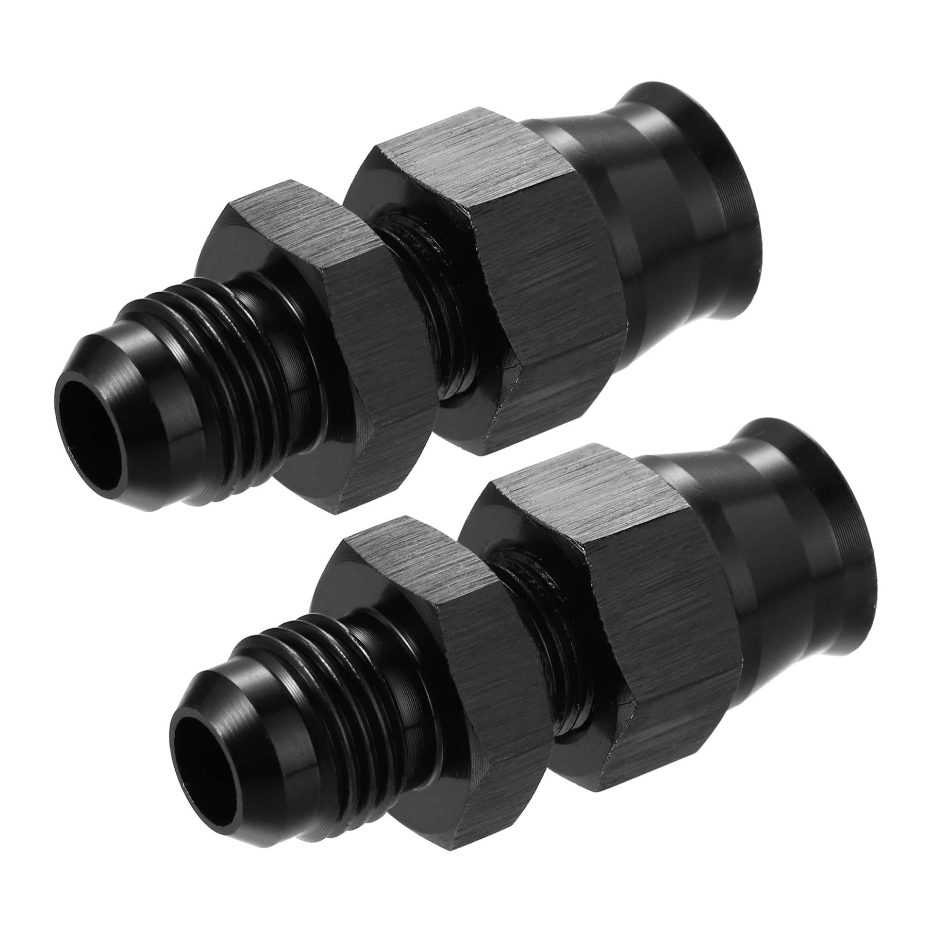 X AUTOHAUX 2pcs AN6 Stecker auf 5/16 Inch Kraftstoffrohrverschraubung mit Messinghülse von X AUTOHAUX