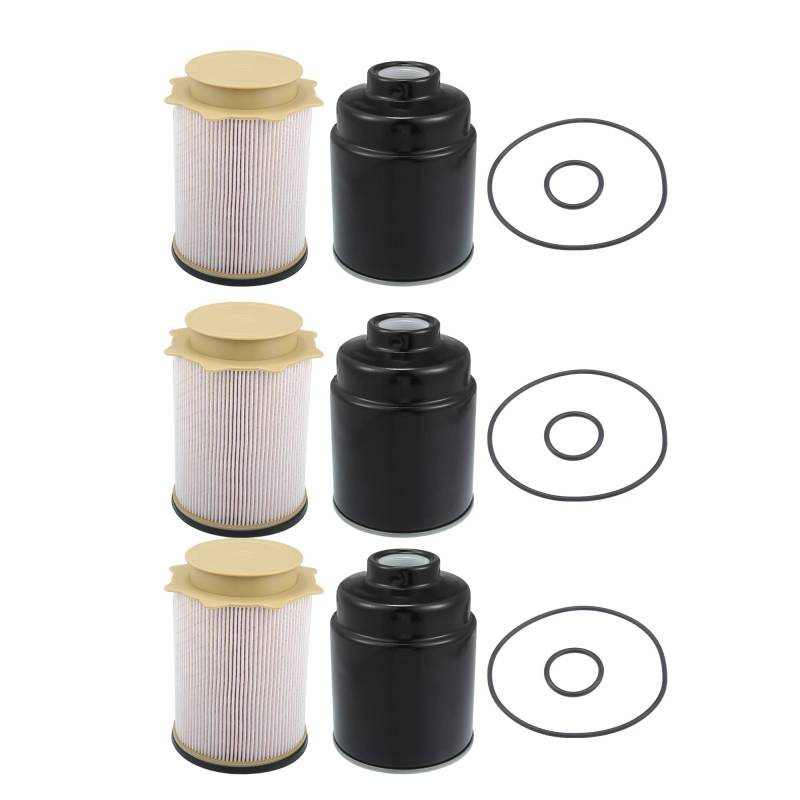 X AUTOHAUX 3 Set 6.7L Kraftstoff Filter Wasser Abscheider für Dodge- für Ram 68197867AA von X AUTOHAUX