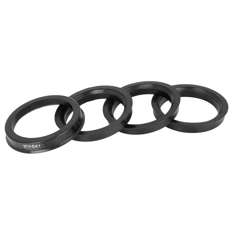 X AUTOHAUX 4 Stücke Zentrierringe Kunststoff Universal Felgenzentrierring 67.1-54.1mm Schwarz von X AUTOHAUX