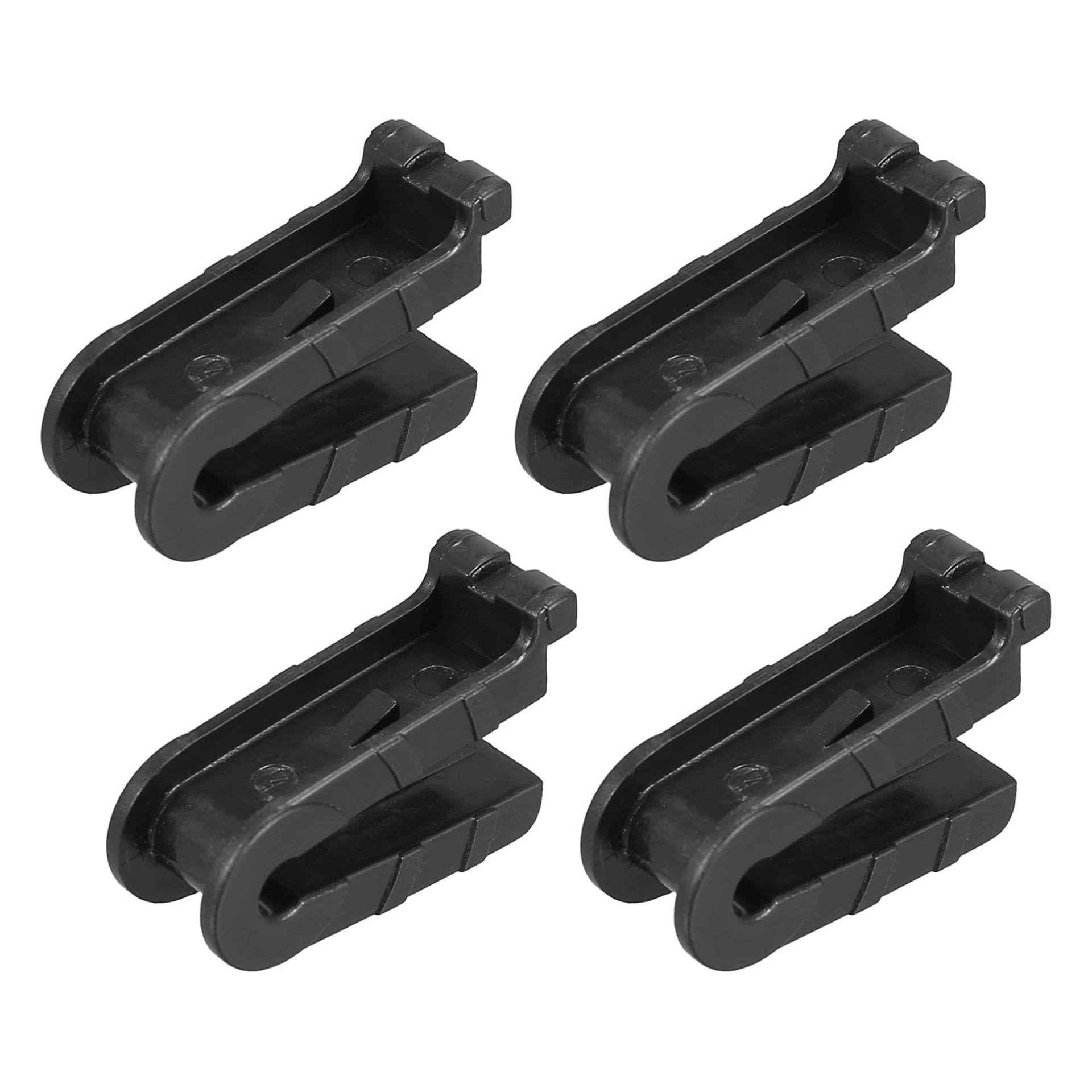 X AUTOHAUX 4Stk. Frontscheibenwischerarm Adapterclip J-Haken Typ C Schwarz von X AUTOHAUX