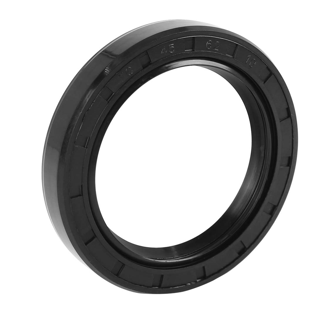 X AUTOHAUX Abdeckung Doppelte Lippe TC Öl Welle Dichtung für Auto 45mm X 62mm X 10mm Schwarz von X AUTOHAUX