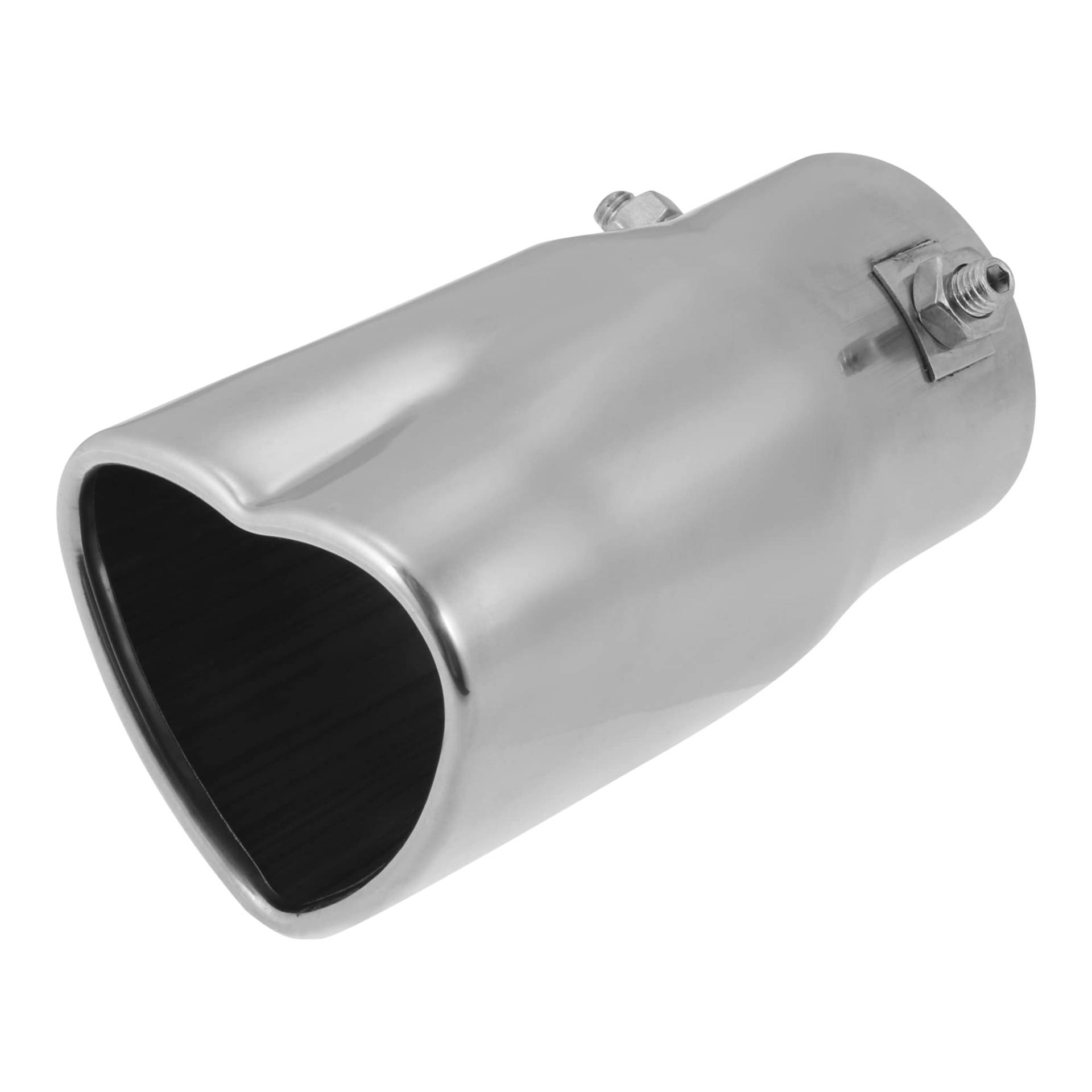 X AUTOHAUX Auto Auspuff Spitze Rohr Herzform für Rohrdurchmesser 0.94" to 2.13" von X AUTOHAUX