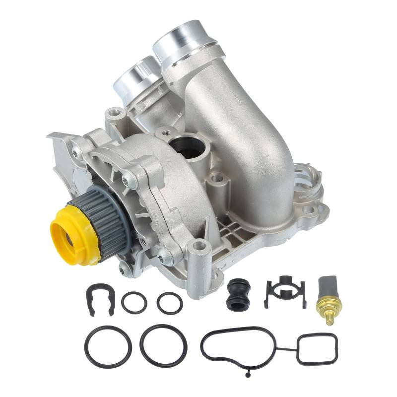 X AUTOHAUX Auto Wasserpumpe Ersatz 06H121026CF für Audi A3 A4 A5 A6 von X AUTOHAUX