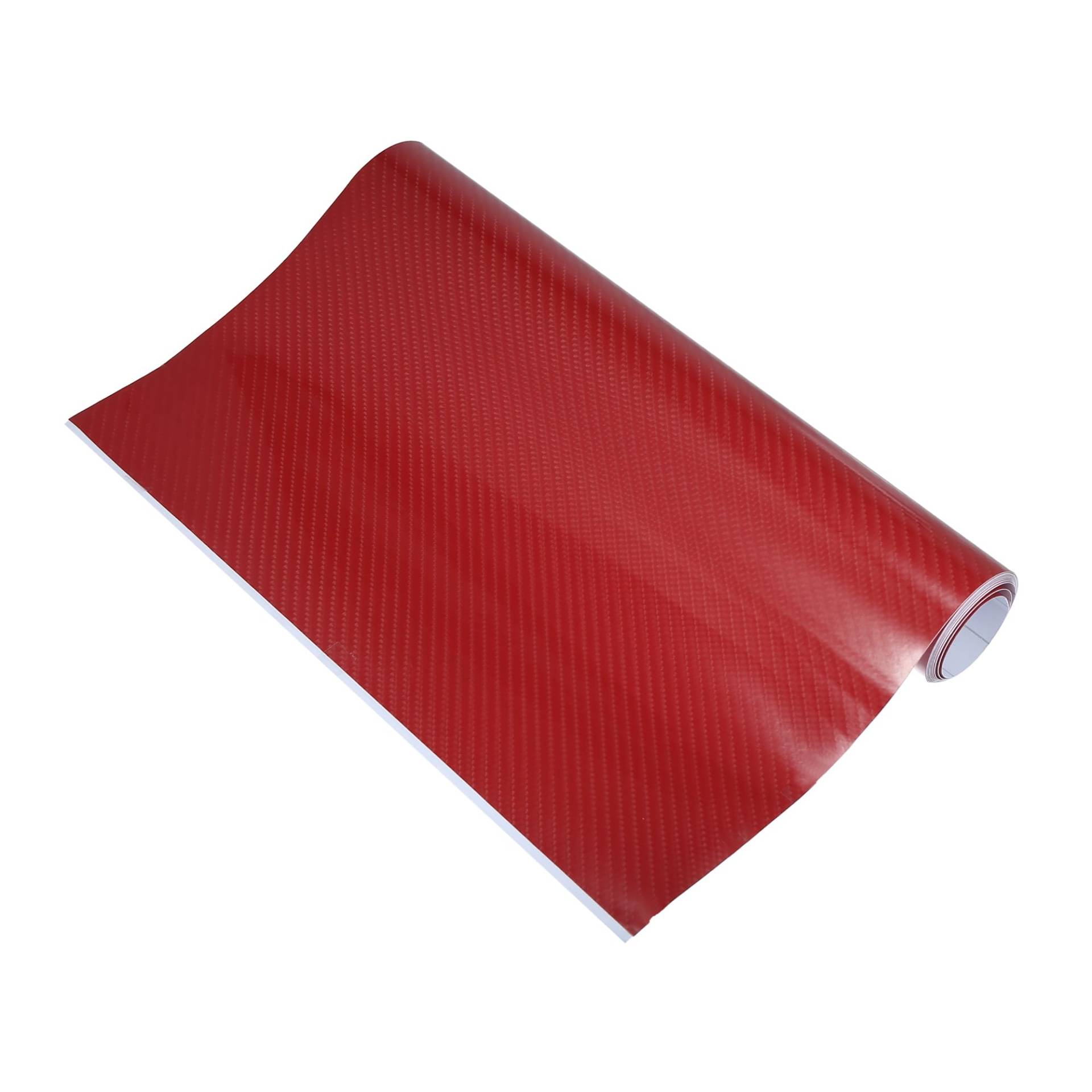 X AUTOHAUX Autofolie 6D Carbon Folie Auto Kohlefaser Vinyl Selbstklebend Auto Aufkleber 152x30cm Rot von X AUTOHAUX