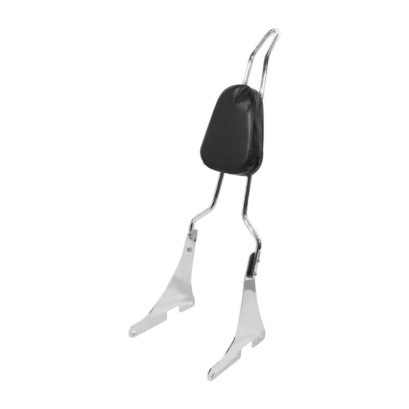 X AUTOHAUX Motorrad Rücksitz Rückenlehne Sissy Bar Rückenlehne Silber Ton von X AUTOHAUX