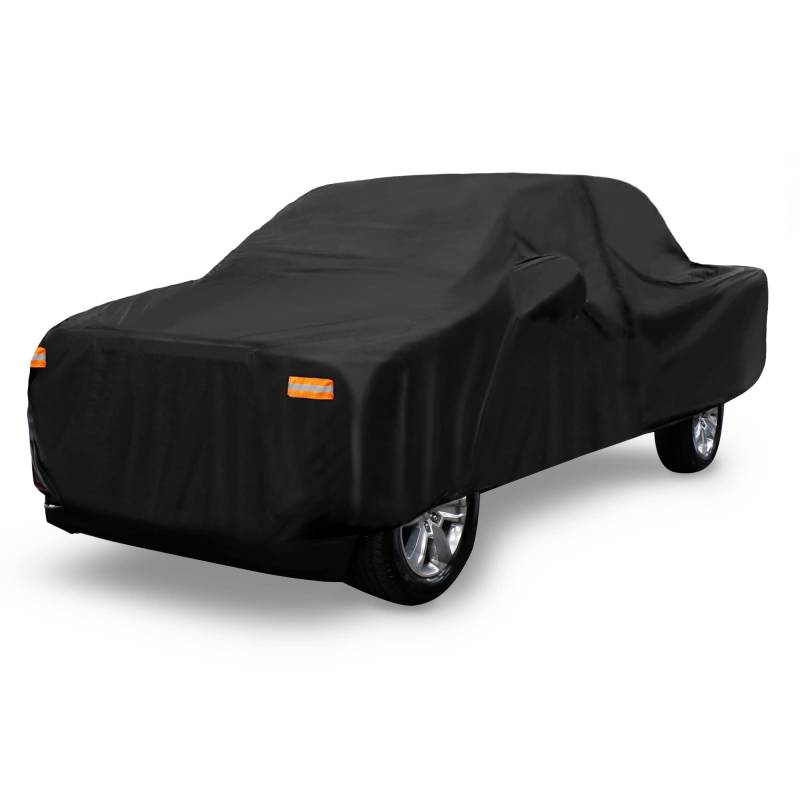 X AUTOHAUX Autoabdeckung Wasserdicht Auto Abdeckplane 190T PU Atmungsaktiv Autoplane Car Cover für Ford F150 Doppelkabine von X AUTOHAUX