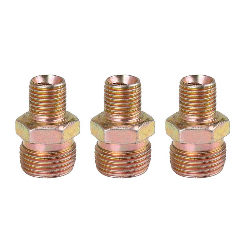 sourcing map 3pcs M12 x 1.25mm to M18 x 1.5mm Car Straight Air Hose Fitting Connector Adapter von X AUTOHAUX