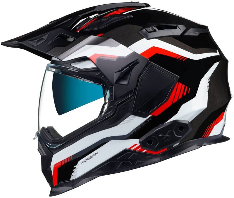 NEXX X.Wed 2 Columbus Helm (Black/Grey/Red,XXL (63/64)) von X NEXX HELMETS