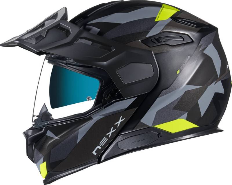 Nexx X.Vilijord Taiga Klapphelm Schwarz/Gelb XXXL (65/66) von X NEXX HELMETS