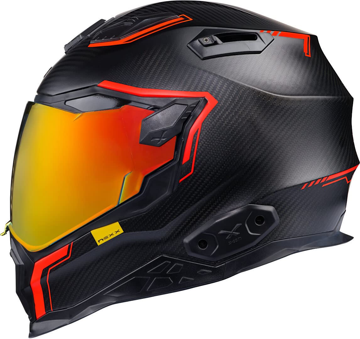 Nexx X.WST 2 Carbon Zero 2 Helm Schwarz Matt/Rot XXL (63/64) von X NEXX HELMETS