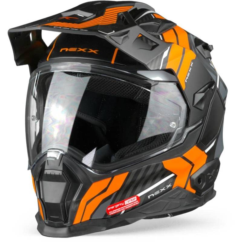 Nexx X.Wed 2 Wild Country Helm (Black/Orange,XS (53/54)) von X NEXX HELMETS