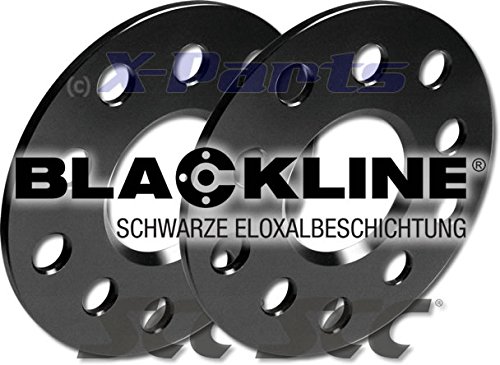 10mm Spurverbreiterung Schwarz 5x112 5mm pro Seite Nabenlochbohrung: 66,6 mm von X-Parts