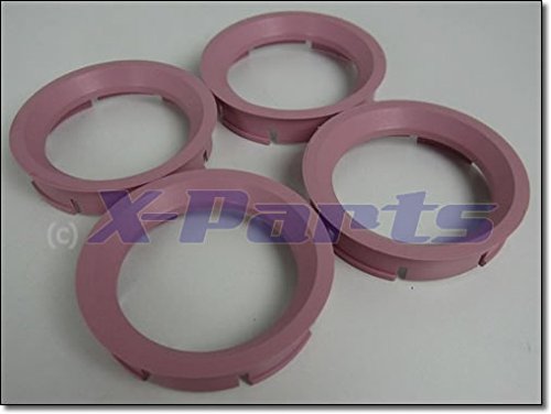 4er Set Felgen Zentrierringe 72,6mm auf 57,1mm ROSA Alufelge von X-Parts