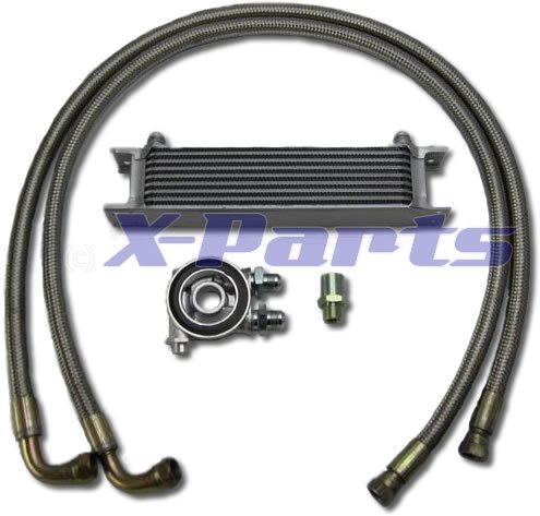 9 Reihen Ölkühler Anschluss Set Stahlflex + Thermostat 16V Turbo Clet von X-Parts