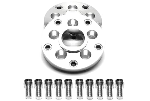 Adapterscheiben Lochkreisadapter aus Hochfestigkeitsaluminium gefertigt inklusive Schrauben zur Befestigung der Adapterscheiben 5x100 auf 5x130 M14 NLB 57,1 mm auf 72,6 mm 1039078 (20 mm) von X-Parts